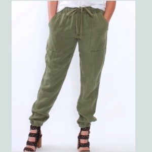 SANCTUARY Green Tencel Jogger